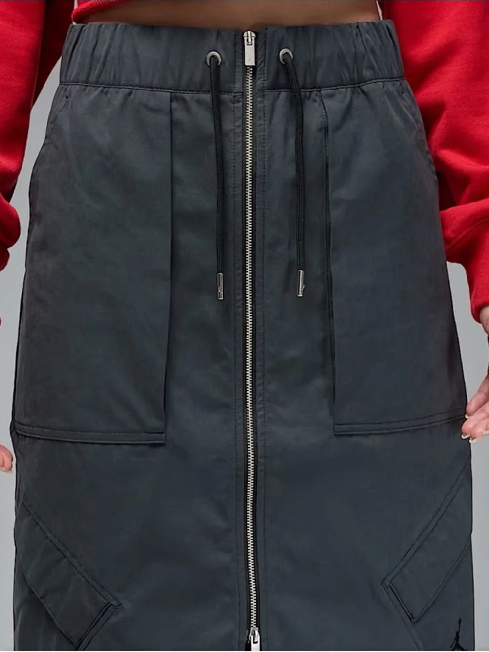 NWT NIKE Jordan Chicago Midi Cargo Zipper Skirt M